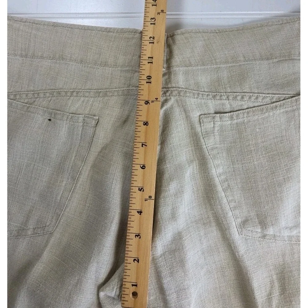 Sixty Men's Linen Chino Pants Size 40 Made in Romania Straight Casual Beige